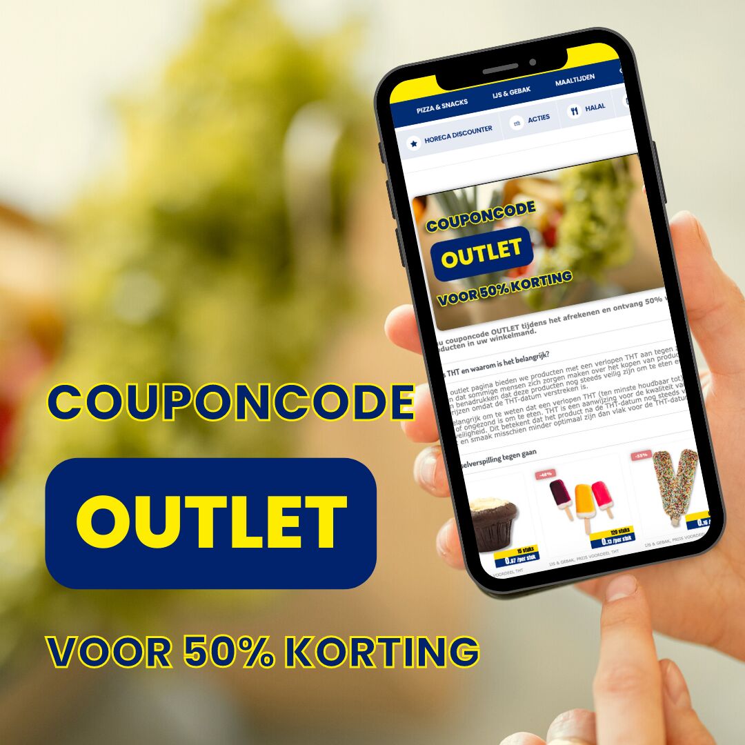 Outlet actie 50% korting
